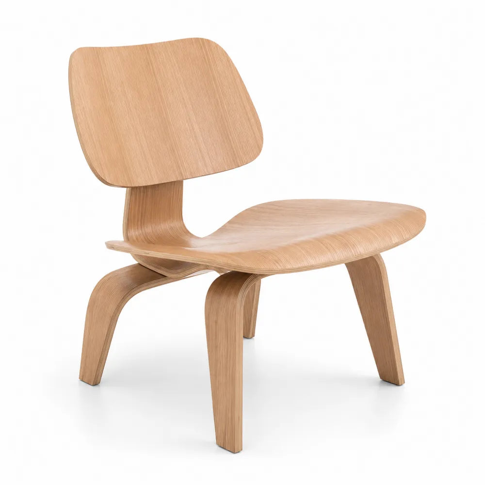 Chaise en bois de chêne courbé
