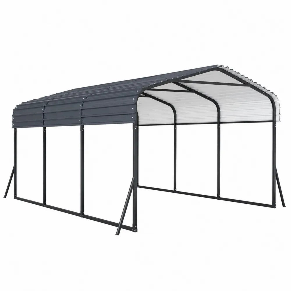 Abri de Jardin en Acier Gris 400x300x300 cm